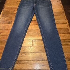 Curve Appeal Stretch Straight Ankle Lenght Boyfriend Jeans Sz 2 Med Wash